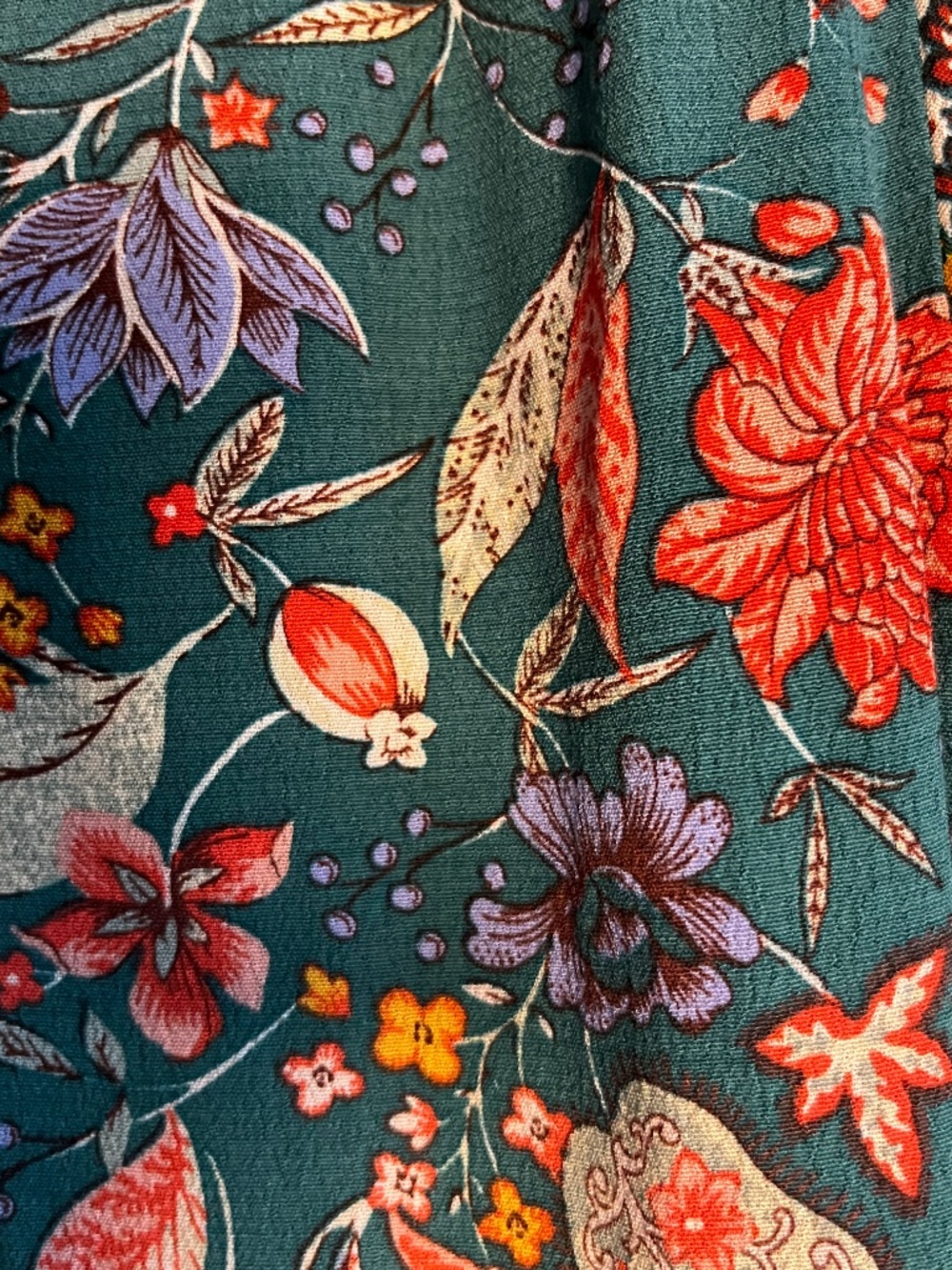 Anthropologie Zenia Green Floral Dress size Small S EUC - Picture 6 of 6